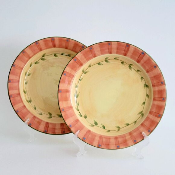 Pfaltzgraff Other - Pfaltzgraff Napoli Stoneware Dinner Plate Set of 2, Yellow & Orange Discontinued